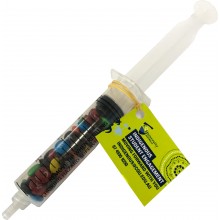 Syringe filled with M&Ms 20g